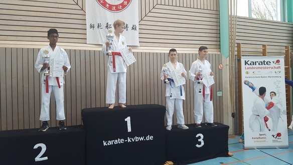 Mustafa Özdemir ist 3. Karate Landesmeister