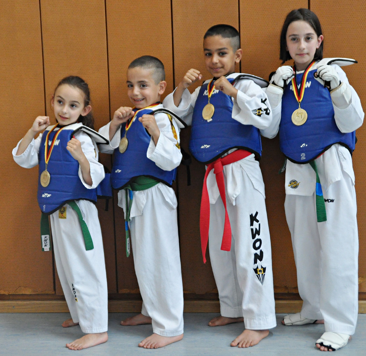 4x Gold für Tae-Kwon-Do