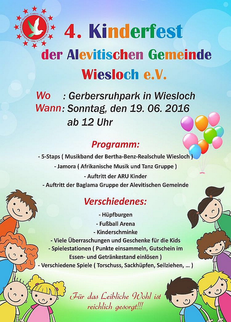 4. Kinderfest der Alevitischen Gemeinde Wiesloch