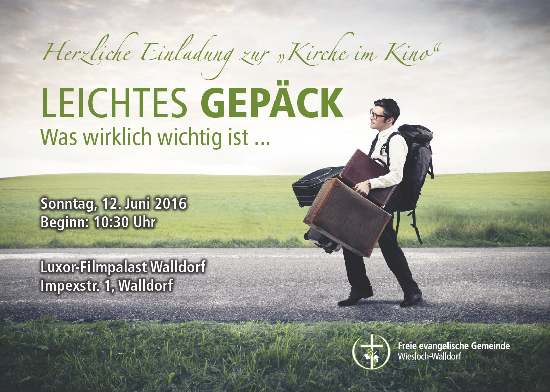 Kirche im Kino am 12. Juni: Leichtes Gepäck