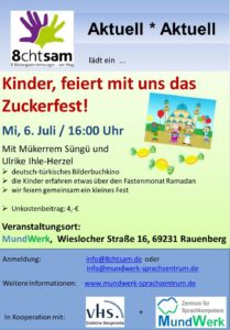 Zuckerfest 6. Juli