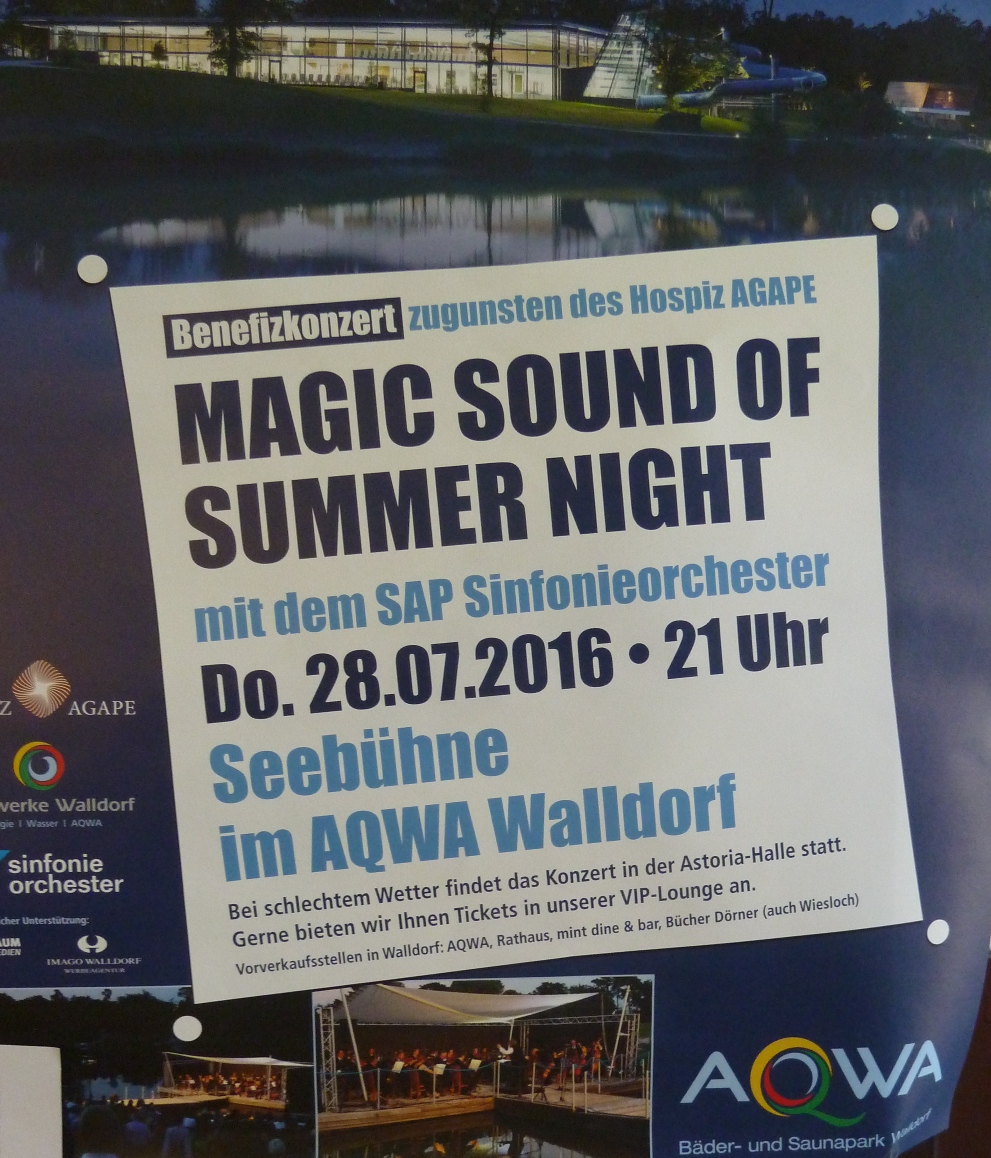 Open Air mit Feuerwerk im AQWA Walldorf am 28.07.