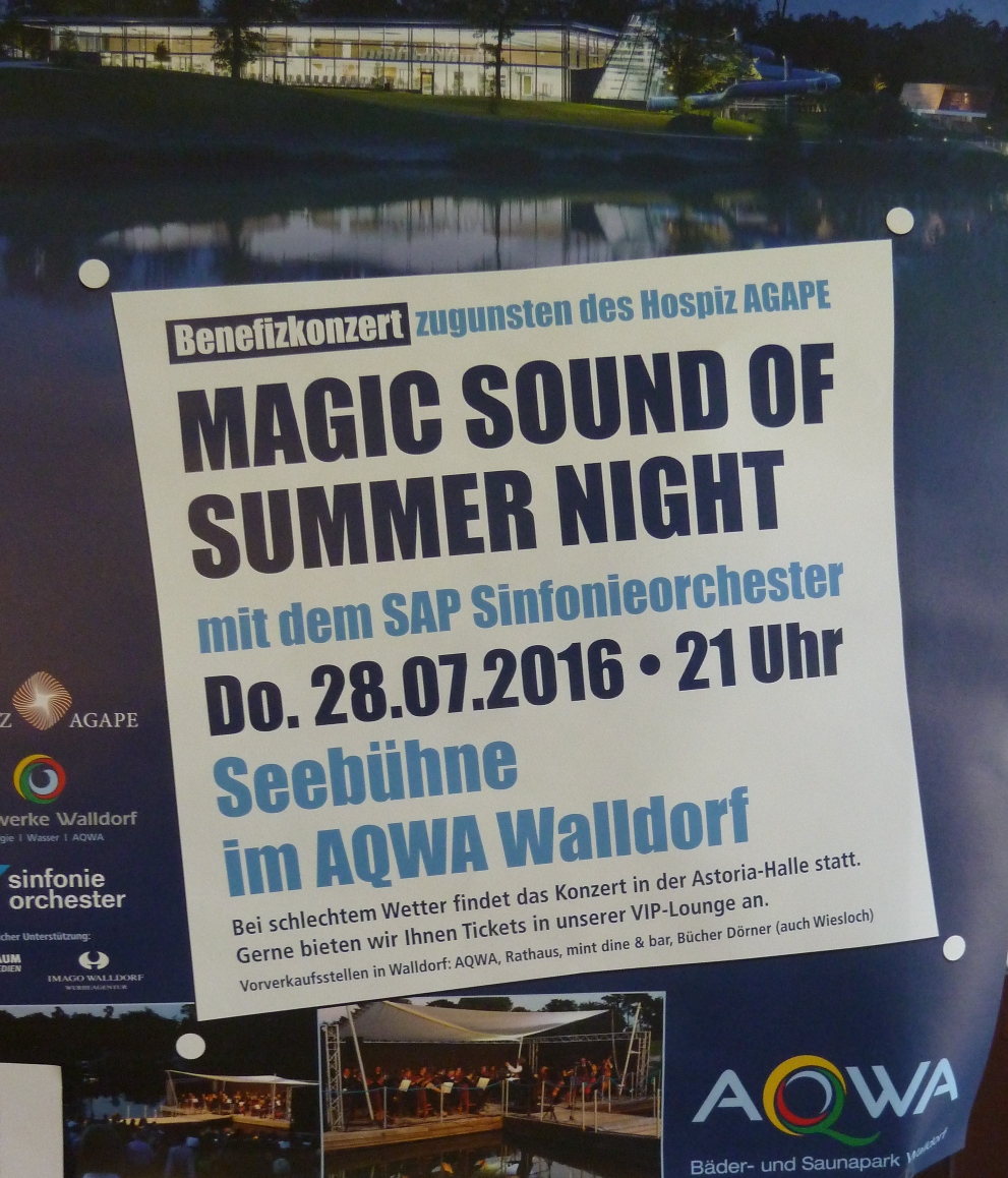 Heute: Open Air mit Feuerwerk im AQWA Walldorf