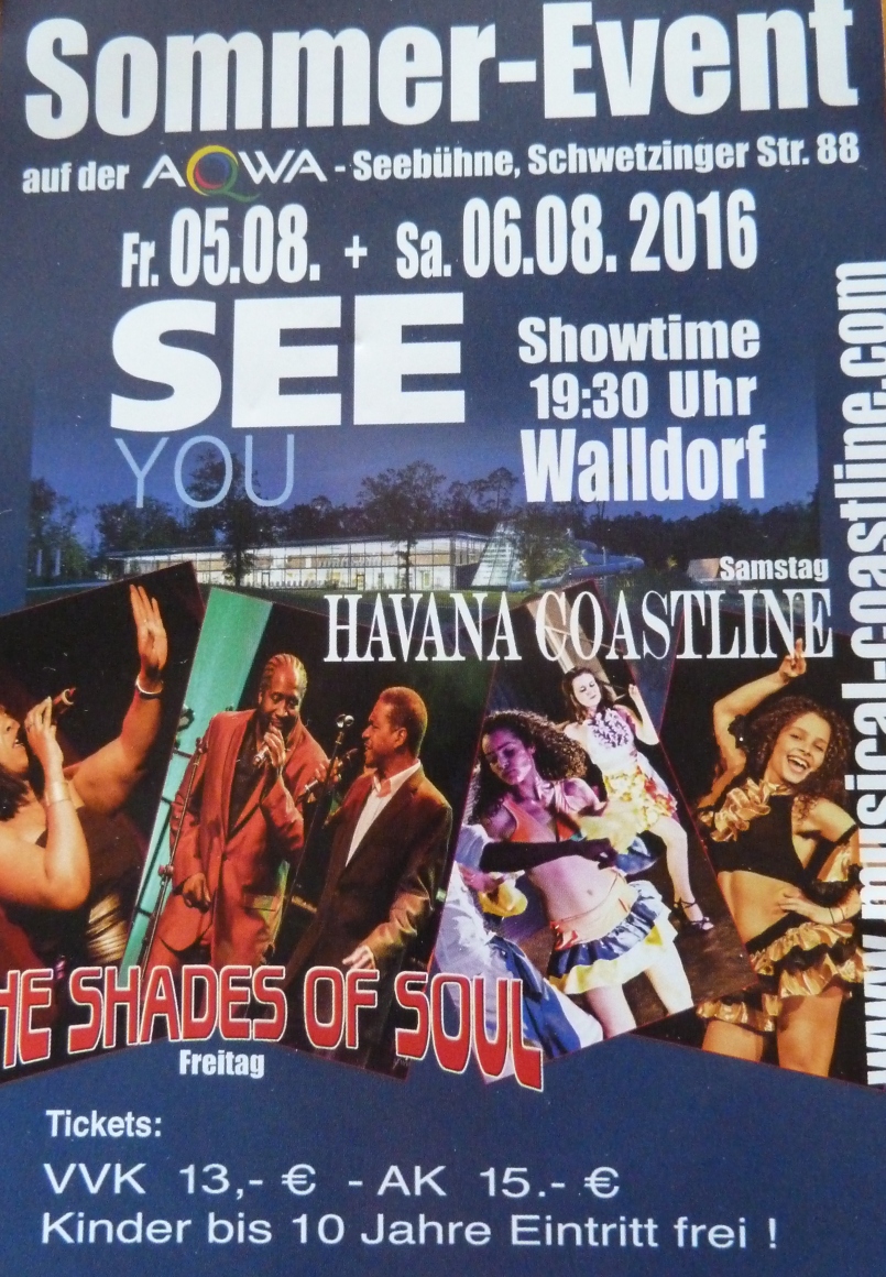 Soul und Salsa auf der AQWA-Seebühne am 05. und 06.08.