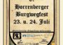 Burgwegfest in Horrenberg … das gibt es nicht alle Tage …