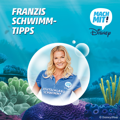 Interview mit Franziska van Almsick anlässlich Disneys Schwimm-Spaß-Tour