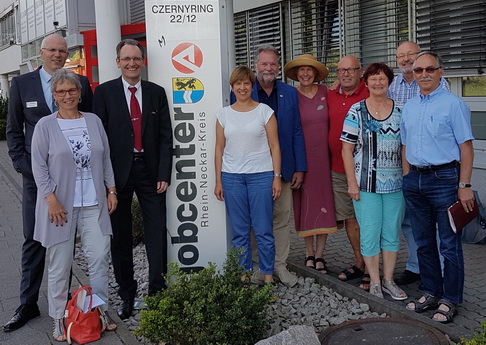 Besuch bei „Martinsschule“ und „JobCenter Rhein-Neckar“