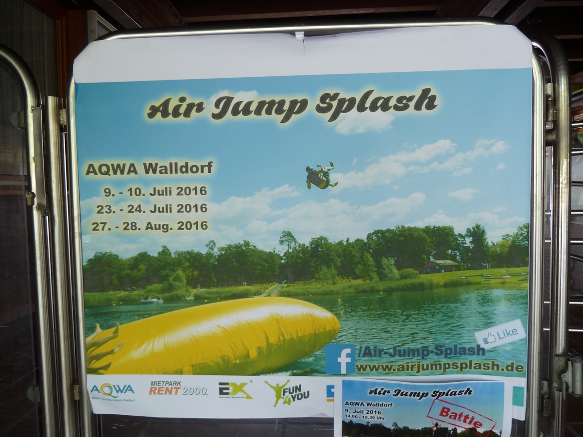 AQWA Walldorf: Air Jump Splash zum letzten Mal in diesem Sommer
