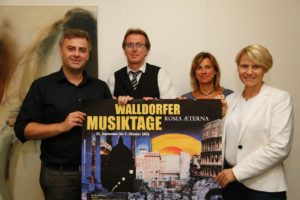 Walldorf. Pressegespraech zu den Walldorfer Musiktage 2016 mit Timo mJouko Herrmaqnn, BMin Christiane Staab, EBG Otto Steinmann und Heike Schweizer. 19.07.2016 - Helmut Pfeifer.