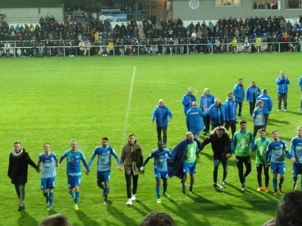 FC Astoria Walldorf träumt weiter: Sieg im DFB-Pokal gegen Darmstadt