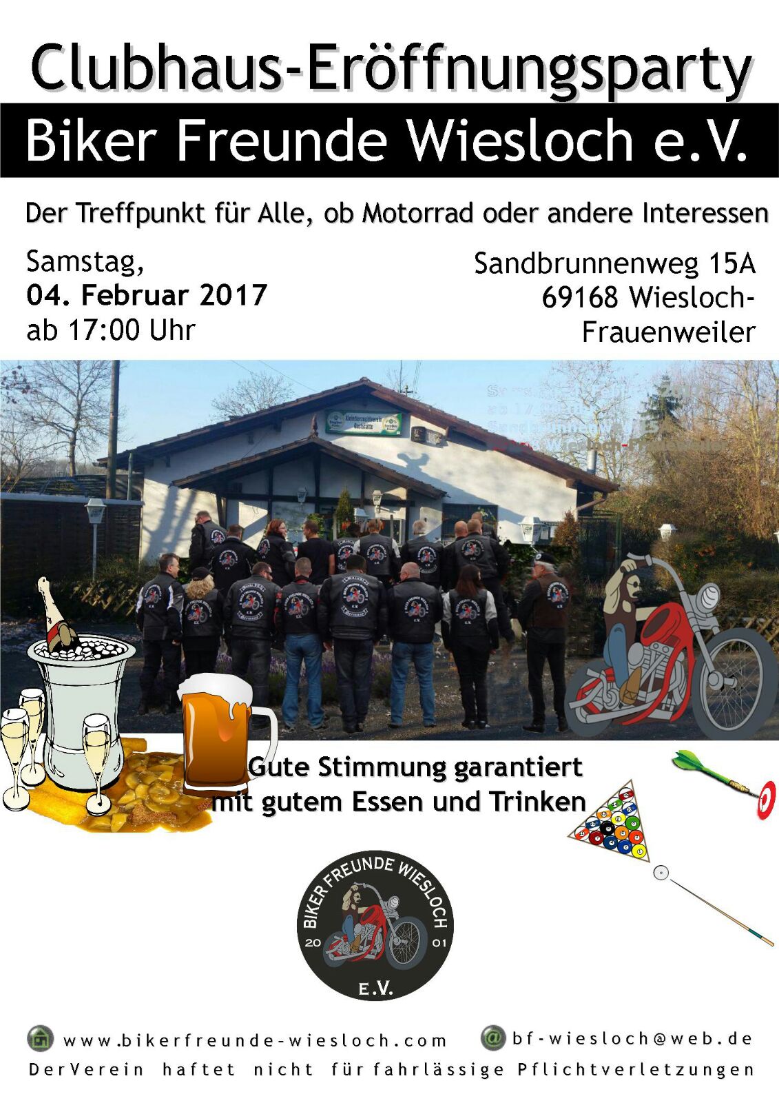 Eröffnung des neuen Clubhauses der Biker-Freunde Wiesloch e.V.