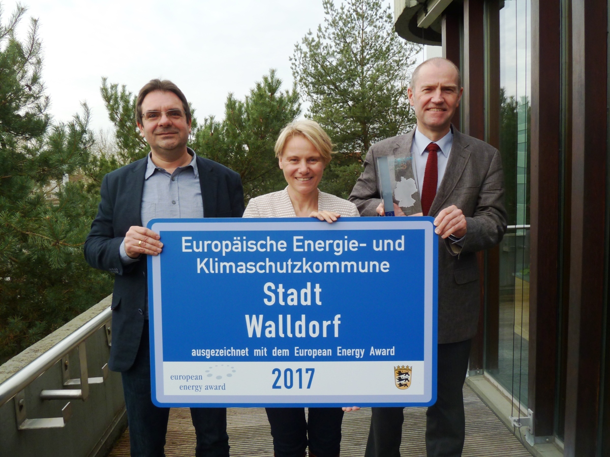 Walldorf erneut mit dem European Energy Award ausgezeichnet