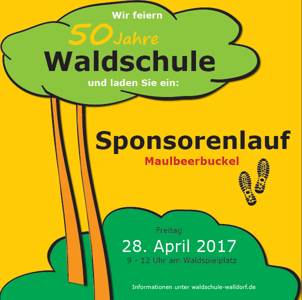 50 Jahre Waldschule: Sponsorenlauf am 28.04.2017