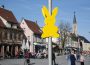 Vandalen demolierten Osterhasen der Werbegemeinschaft Walldorf