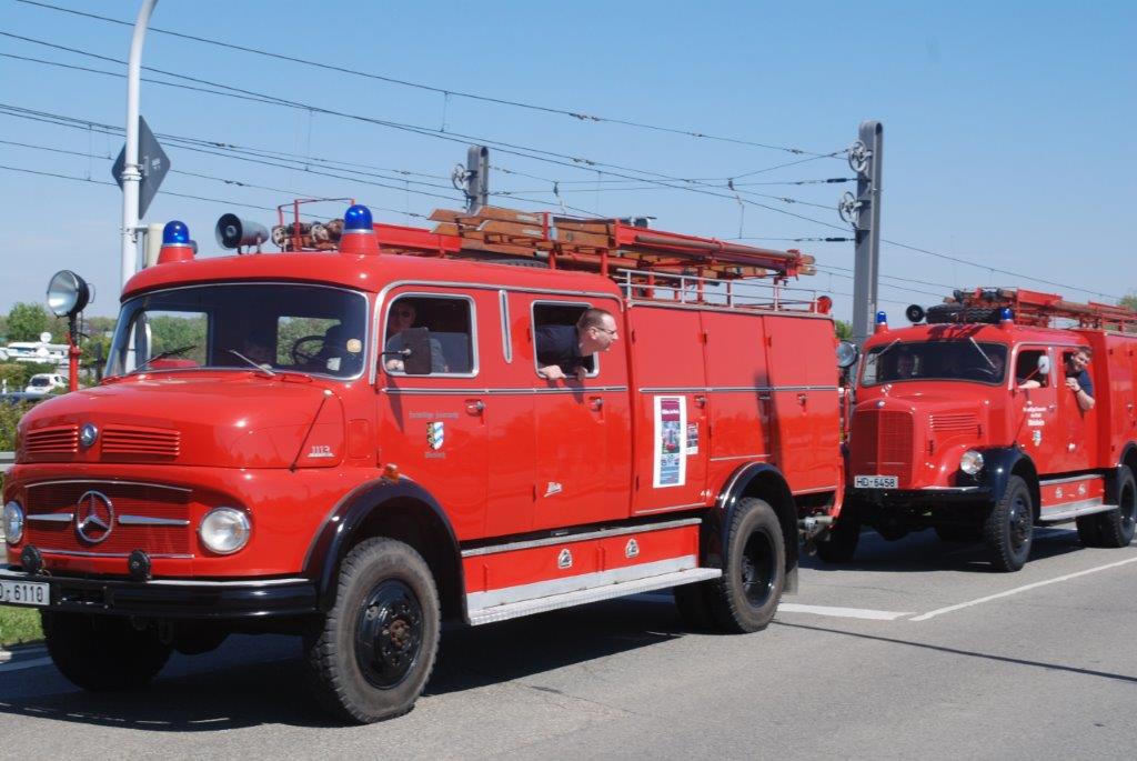 Historischer Blaulichtumzug zum Maimarkt Mannheim