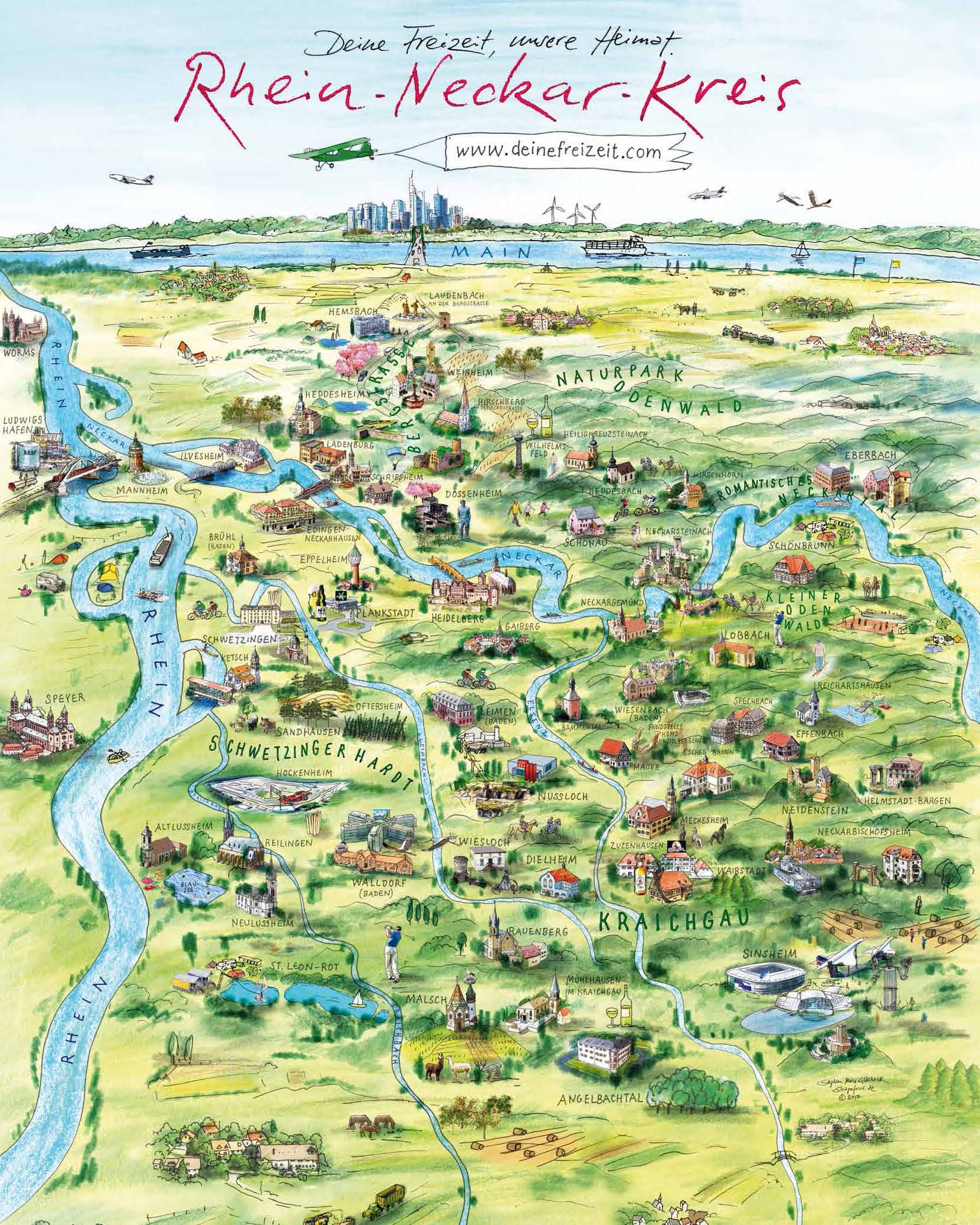 Freizeitportal Rhein – Neckar mit neuer Karte