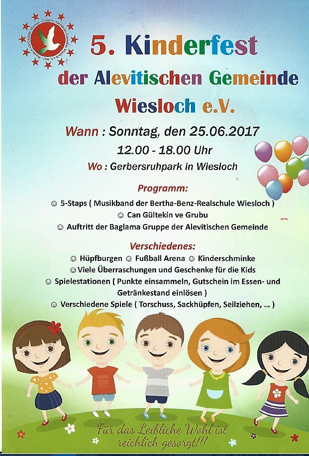 Kinderfest der Aleviten im Gerbersruh Park