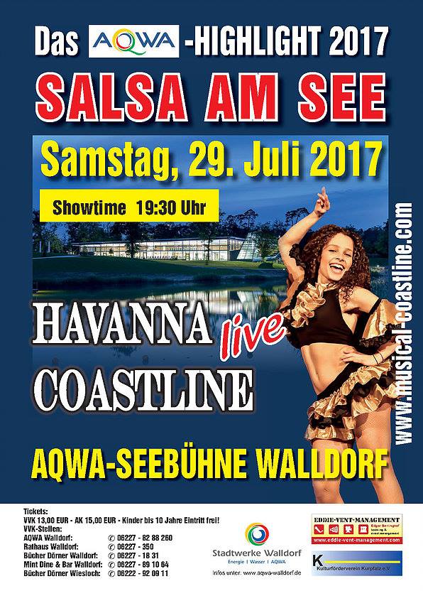 Salsa auf der Seebühne im AQWA mit Havanna Coastline am 29. Juli