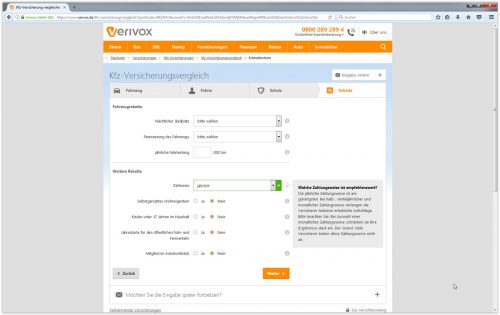 kfz-versicherung vergleich mit Verivox