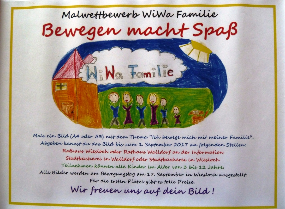 Malwettbewerb zum WiWa Familie-Bewegungstag