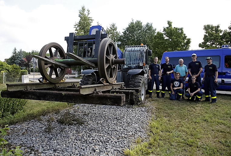 Erinnerung an Nebenbahn Wiesloch-Waldangelloch nun an neuem Ort