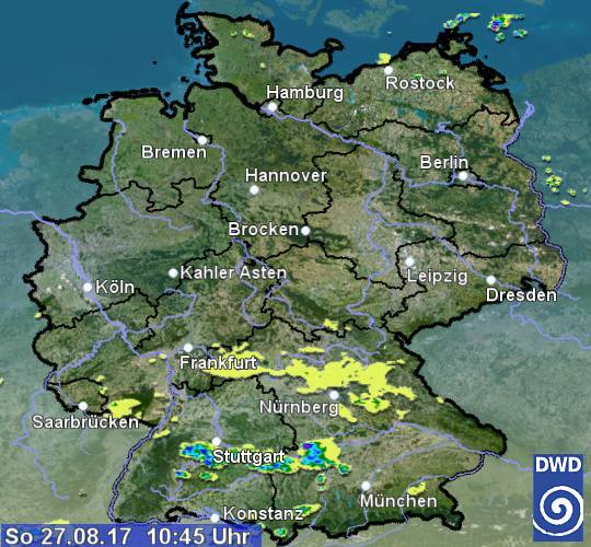 DWD warnt: Heute Schauer und einzelne Gewitter.