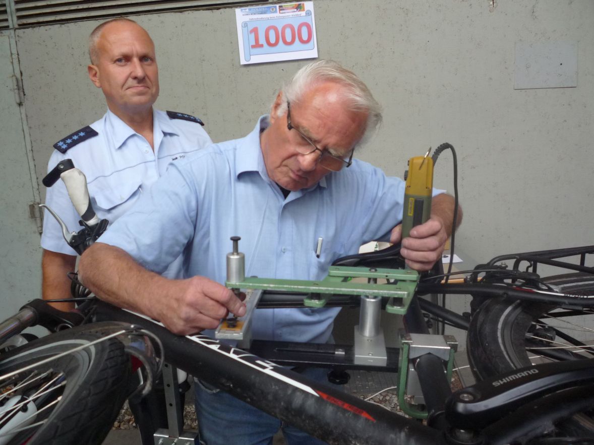 Neuer Rekord bei der Fahrradcodierung