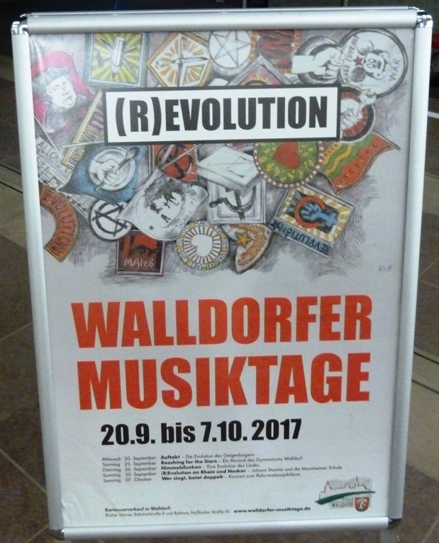 Morgen, 23.9.: Walldorfer Musiktage 2017 mit “Reaching for the Stars”
