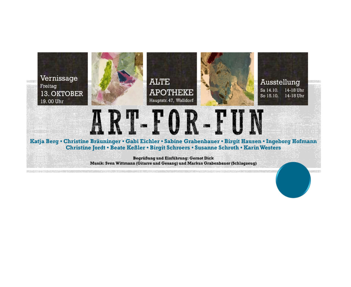 Kunstausstellung „Art-for-Fun“ in der „Alten Apotheke“