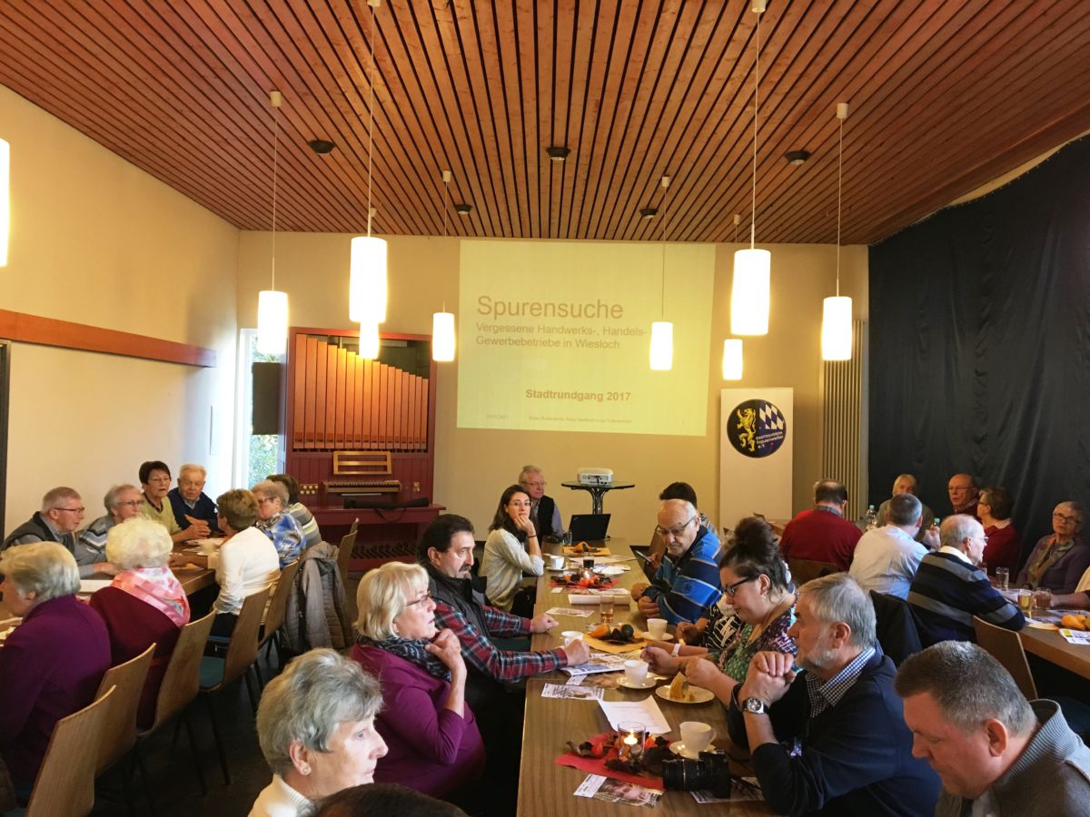 Nachmittags-Kaffee beim Stadtteilverein Frauenweiler  / Vortrag Klaus Rothenhöfer