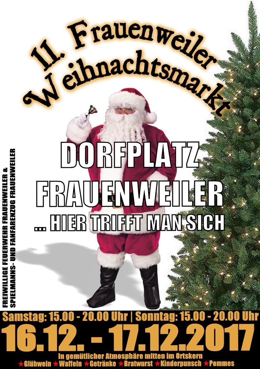 Weihnachtsmarkt Frauenweiler  am 16.12. und 17.12.2017