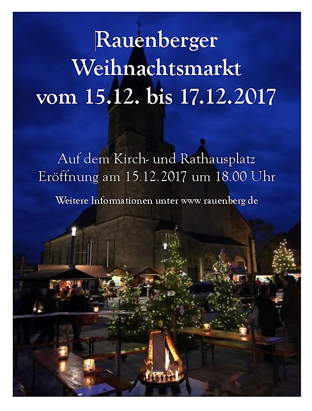 Rauenberger Weihnachtsmarkt 2017