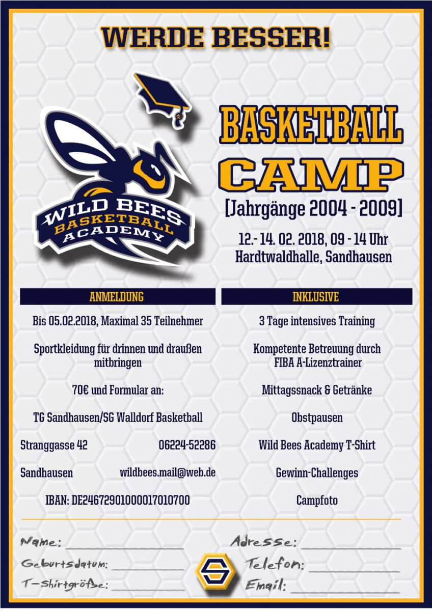 Basketball-Camp in den Faschingsferien