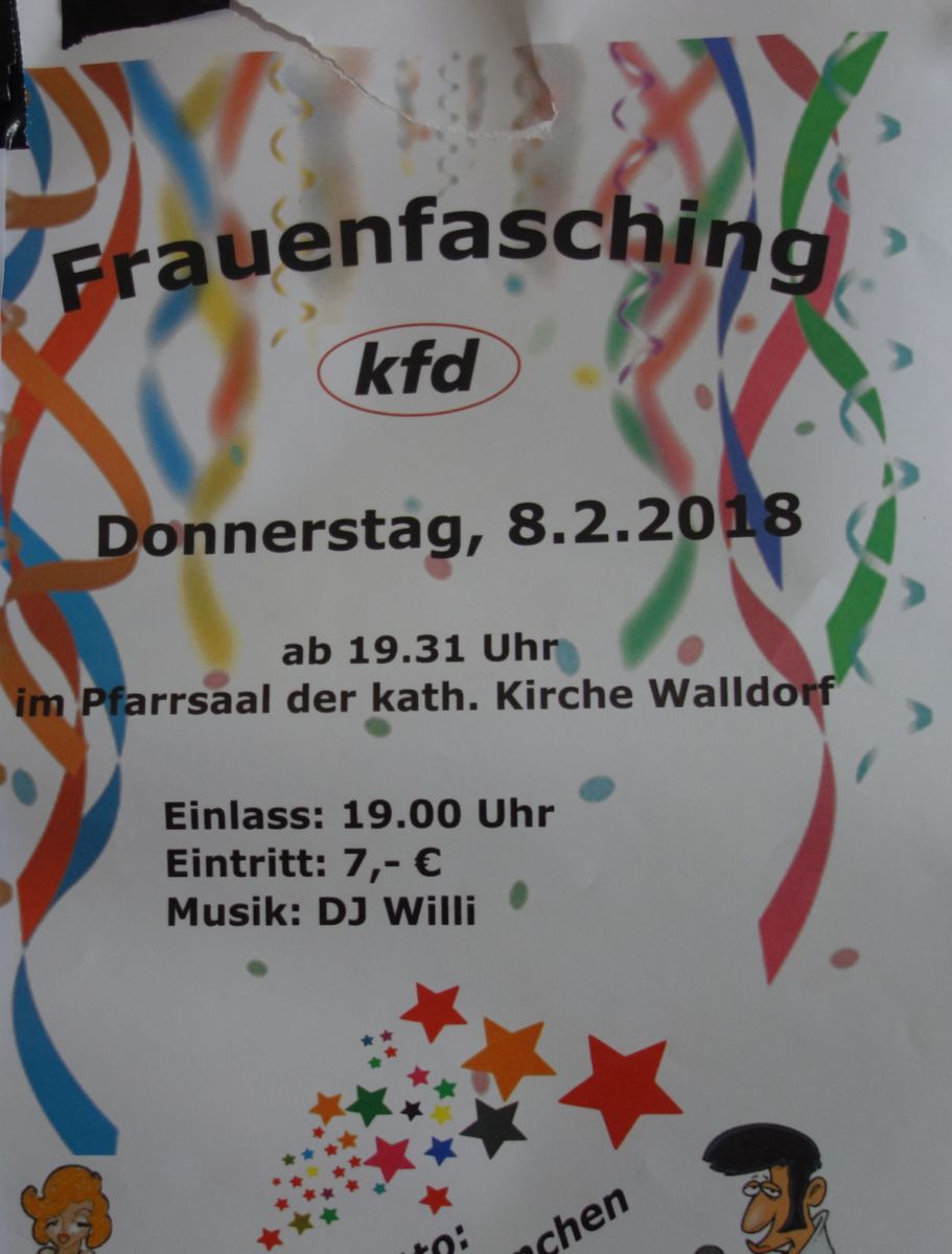 Heute: Walldorfer Frauenfasching