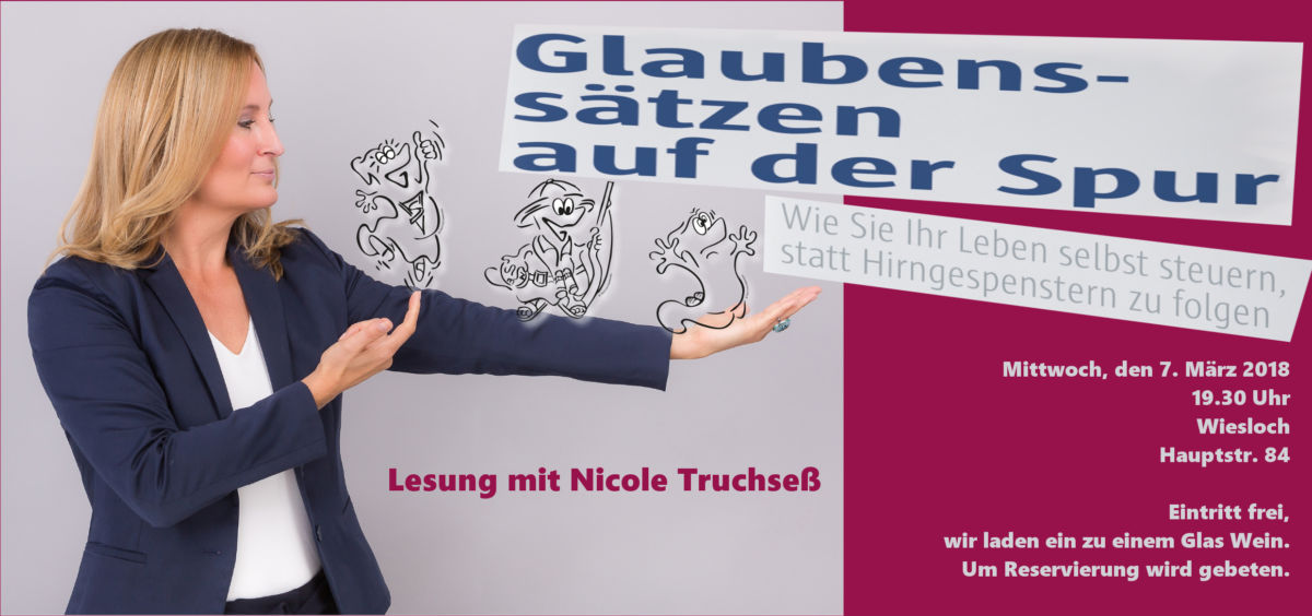 Lesung mit Nicole Truchseß aus „ Glaubenssätzen auf der Spur“ bei Dörner