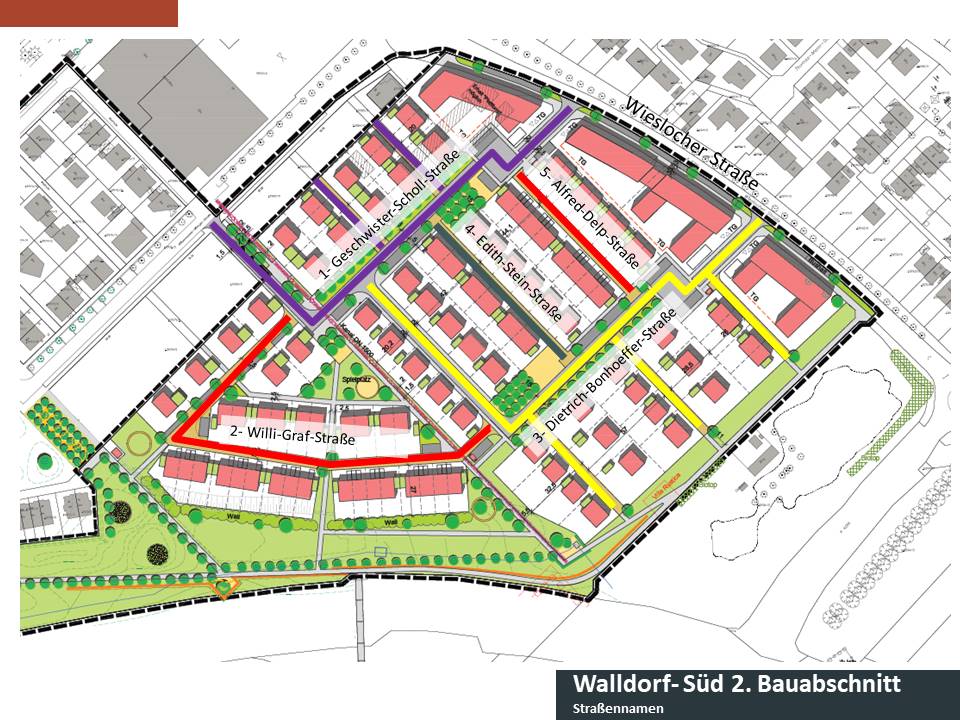 Widerstandkämpferinnen und -kämpfer Namensgeber für neue Straßen in Walldorf-Süd