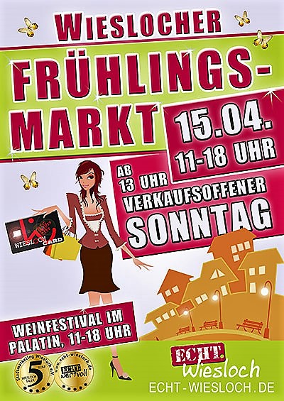 Morgen:  Wieslocher Frühlingsmarkt – unbedingt kommen!!