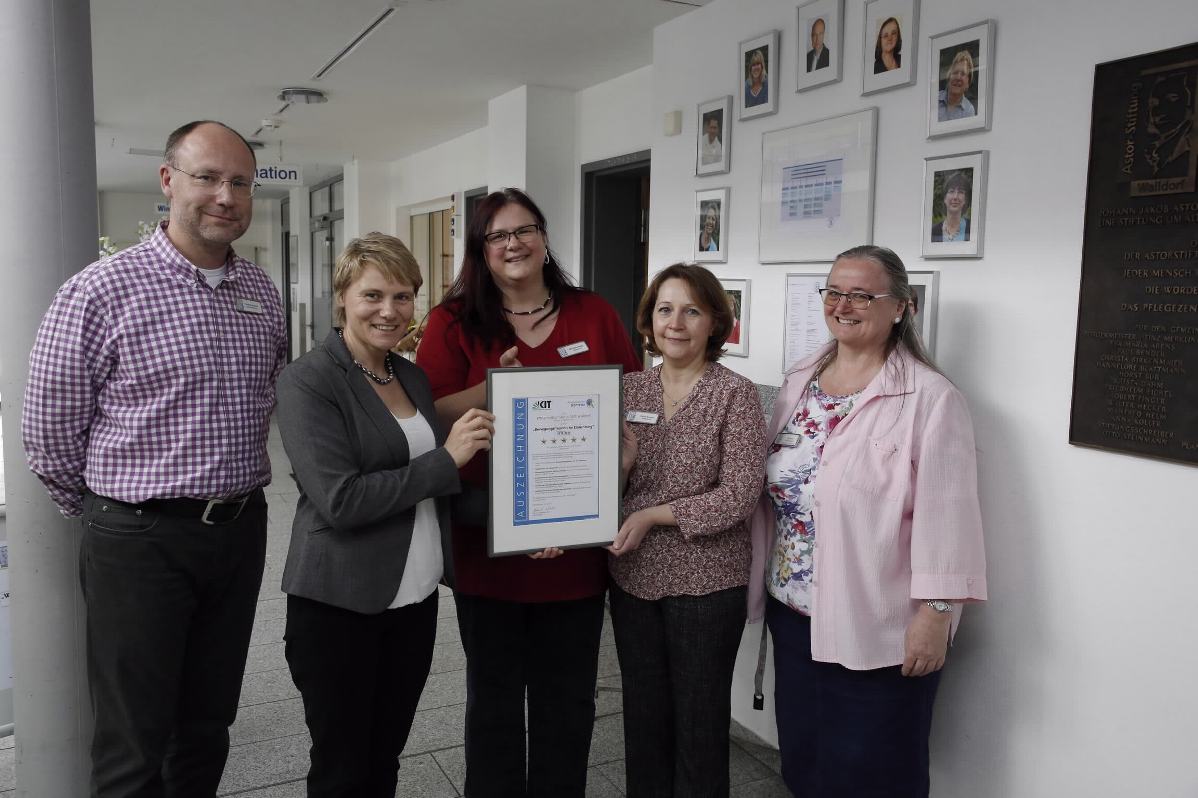 Walldorf: Pflegezentrum Astor-Stift erhielt Auszeichnung
