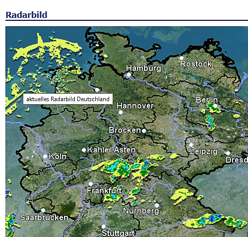 DWD warnt vor lokaler Unwettergefahr durch heftigen Starkregen und Gewitter