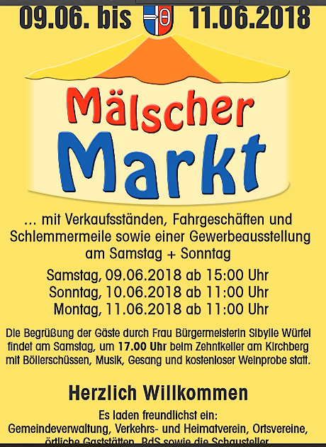 unbedingt einplanen: Mälscher Markt