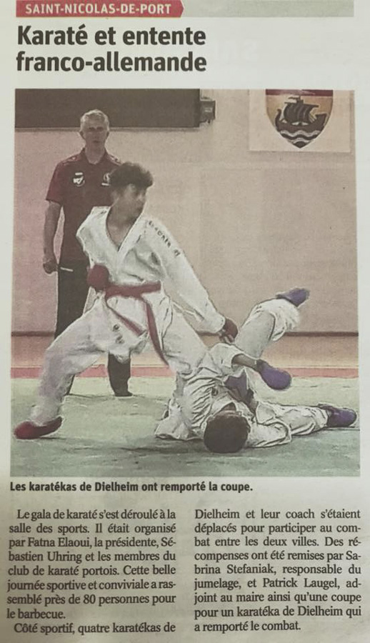 KCRN Karateka zu Gast in St. Nicolas De Port in Frankreich