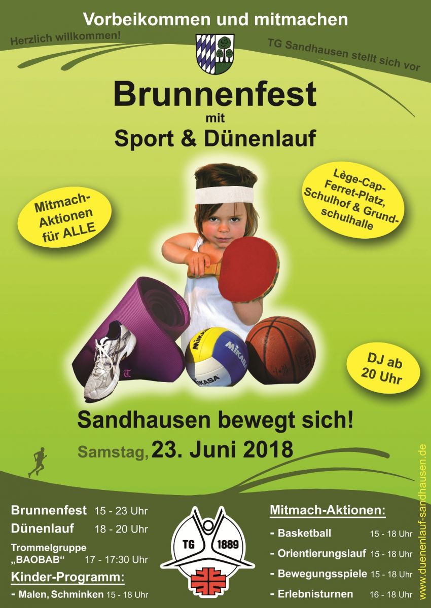 Morgen, Samstag, 23.06.: Sandhäuser Brunnenfest