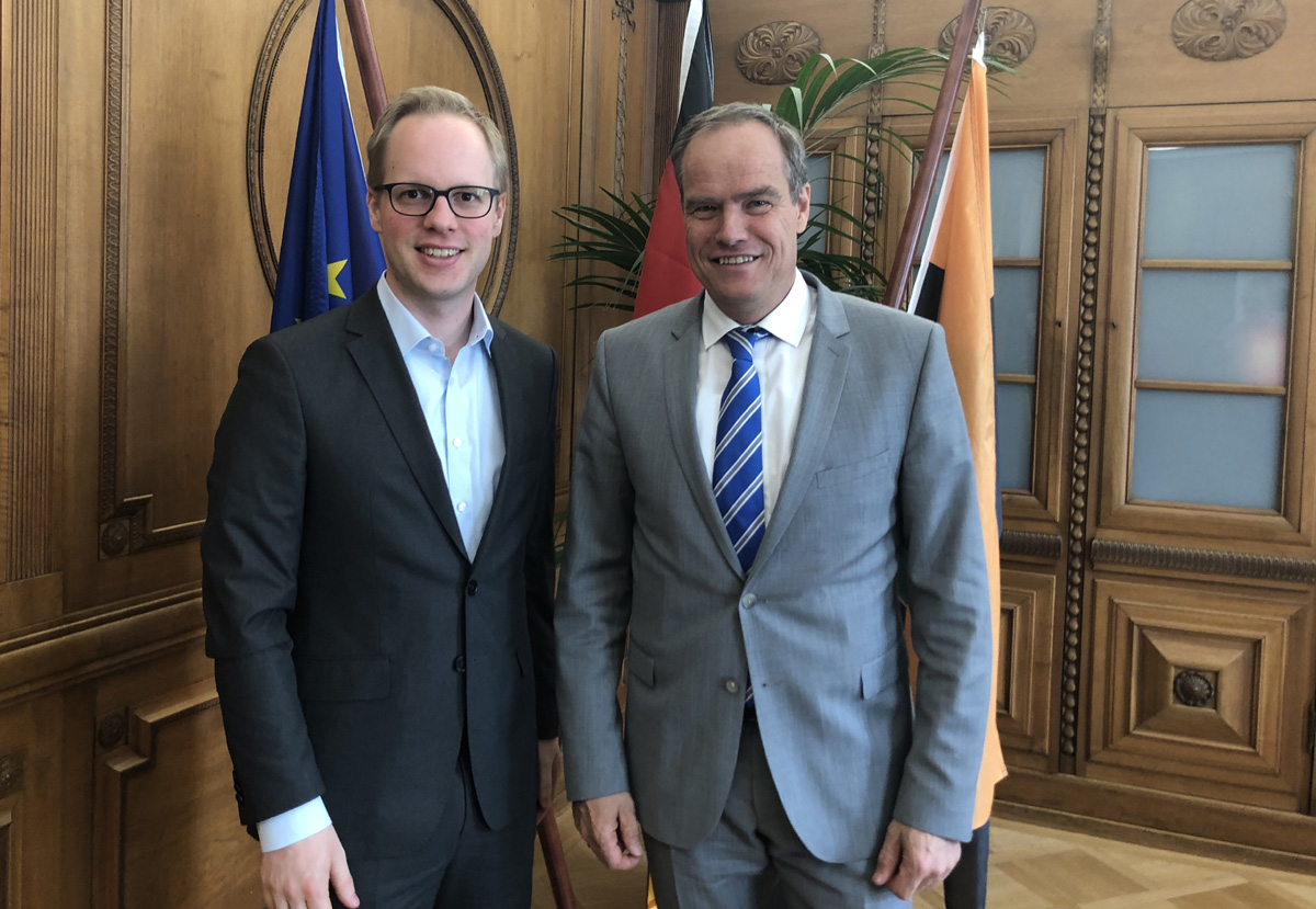 Jens Brandenburg MdB zu Gast in Heidelberger Rathaus