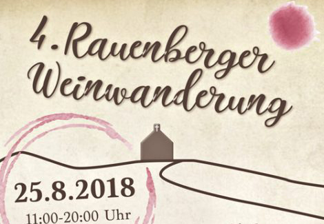 4. Rauenberger Weinwanderung – Samstag 25.8.2018 von 11-20 Uhr