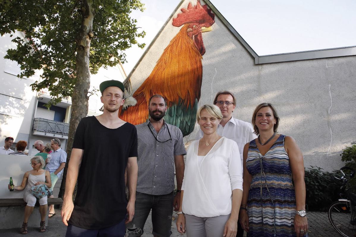 Fotorealistische Wandmalerei von Matthias Mross beim Metropolink-Festival