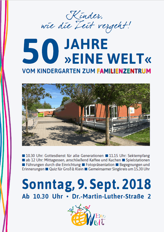 Morgen: 50 Jahre Eine Welt Kindergarten