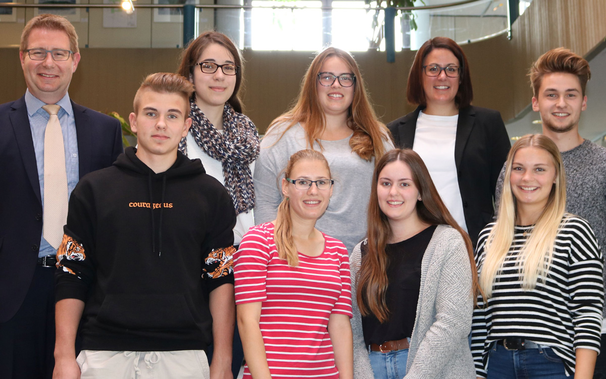 Die Stadt Rauenberg freut sich über 9 neue Nachwuchskräfte