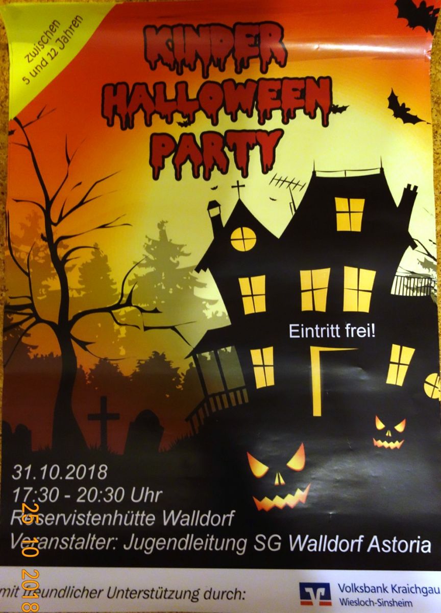 Kinder-Halloween-Party an der Reservistenhütte