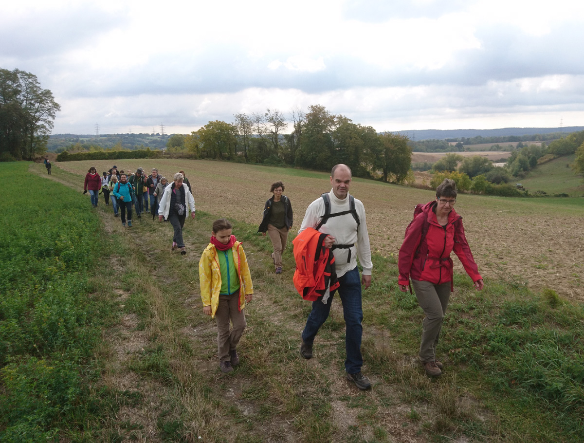 Aufbruch zum Steinbruch: Gemeindewanderung der Petrusgemeinde