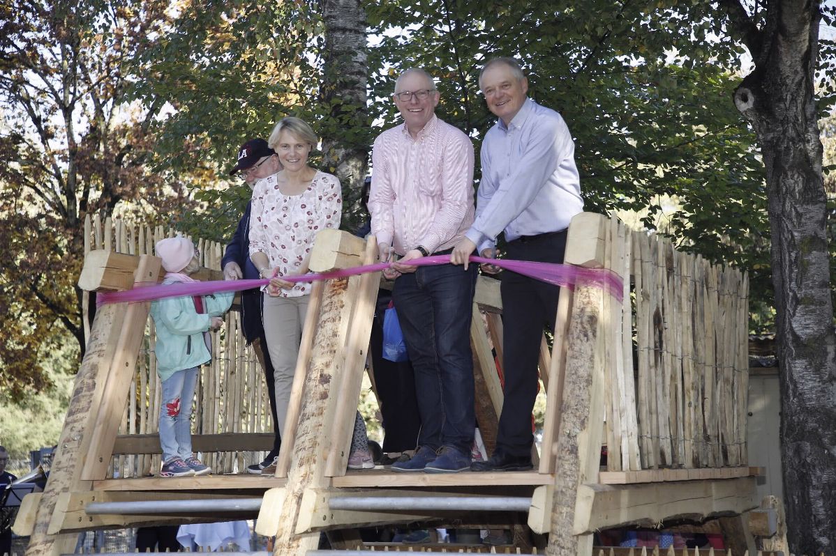 Streichelzoo als neue Attraktion des Tierparks Walldorf eröffnet